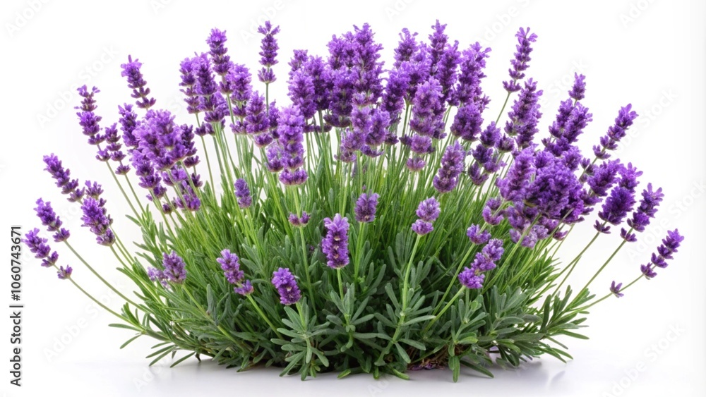 Obraz premium lavender flowers isolated on white background