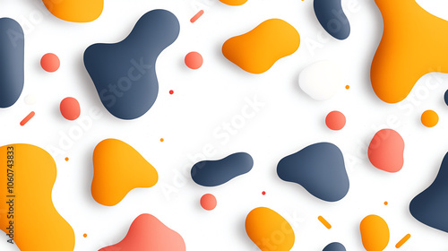 Colorful abstract shapes in a playful design, perfect for backgrounds or creative projects.