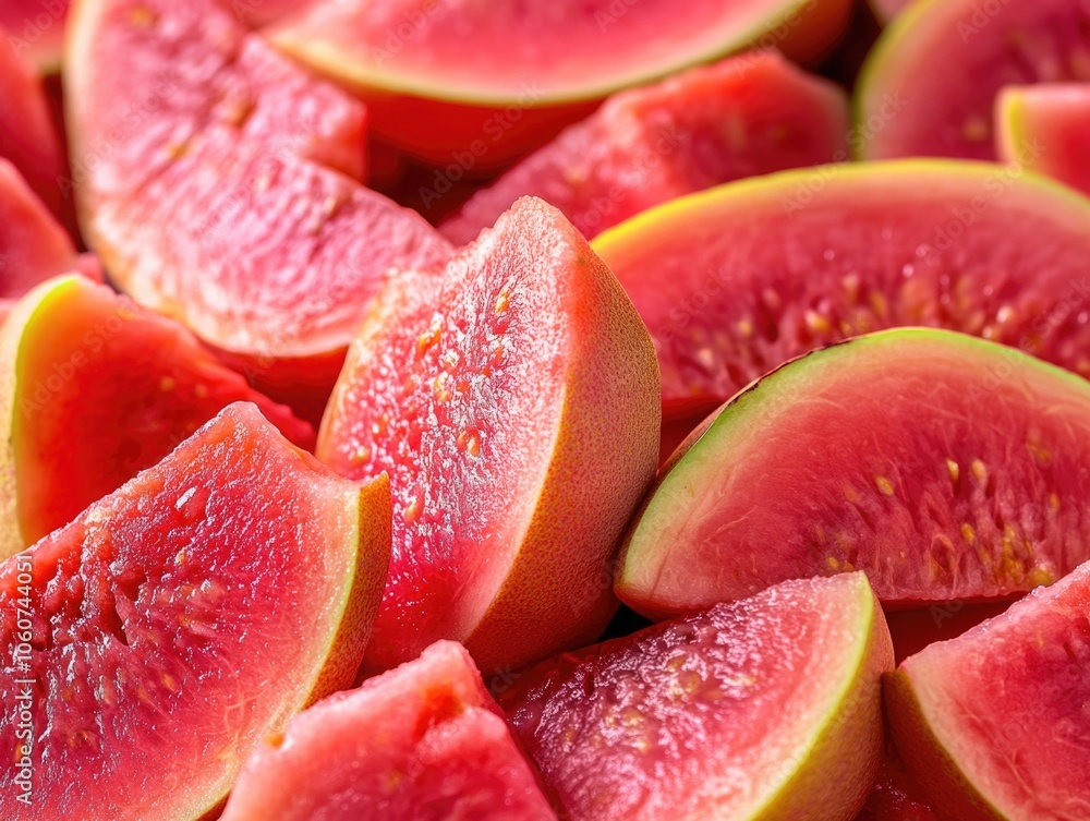 A close-up image of juicy pomegranate halves, showcasing their vibrant pink color and numerous seeds. A close-up image of juicy pomegranate halves, showcasing their vibrant pink color and numerous seeds.