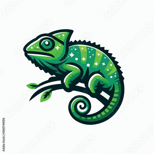 Chameleon logo illustration
