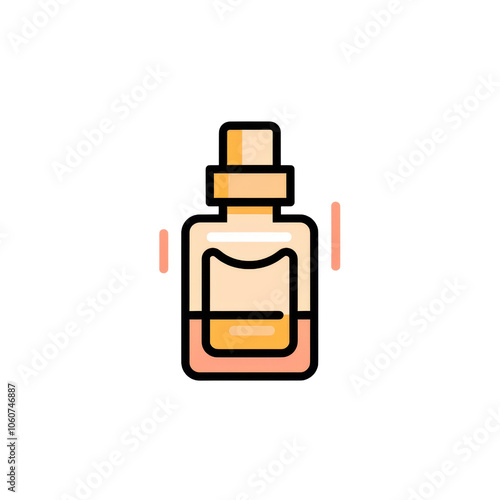 Elegant Perfume Bottle Illustration Design