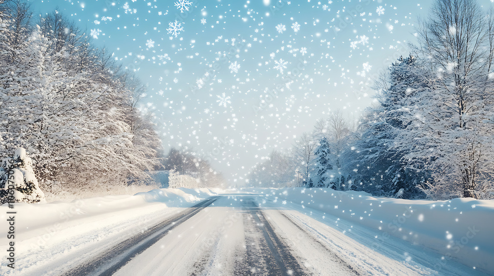 Obraz premium winter and snow