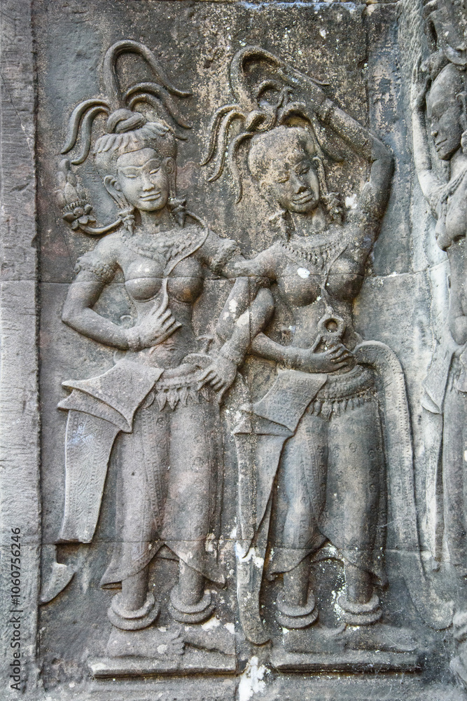 Beautiful Apsara in Angkor Wat, Siem reap, Cambodia. Beautiful Apsara in Angkor Wat, Siem reap, Cambodia.