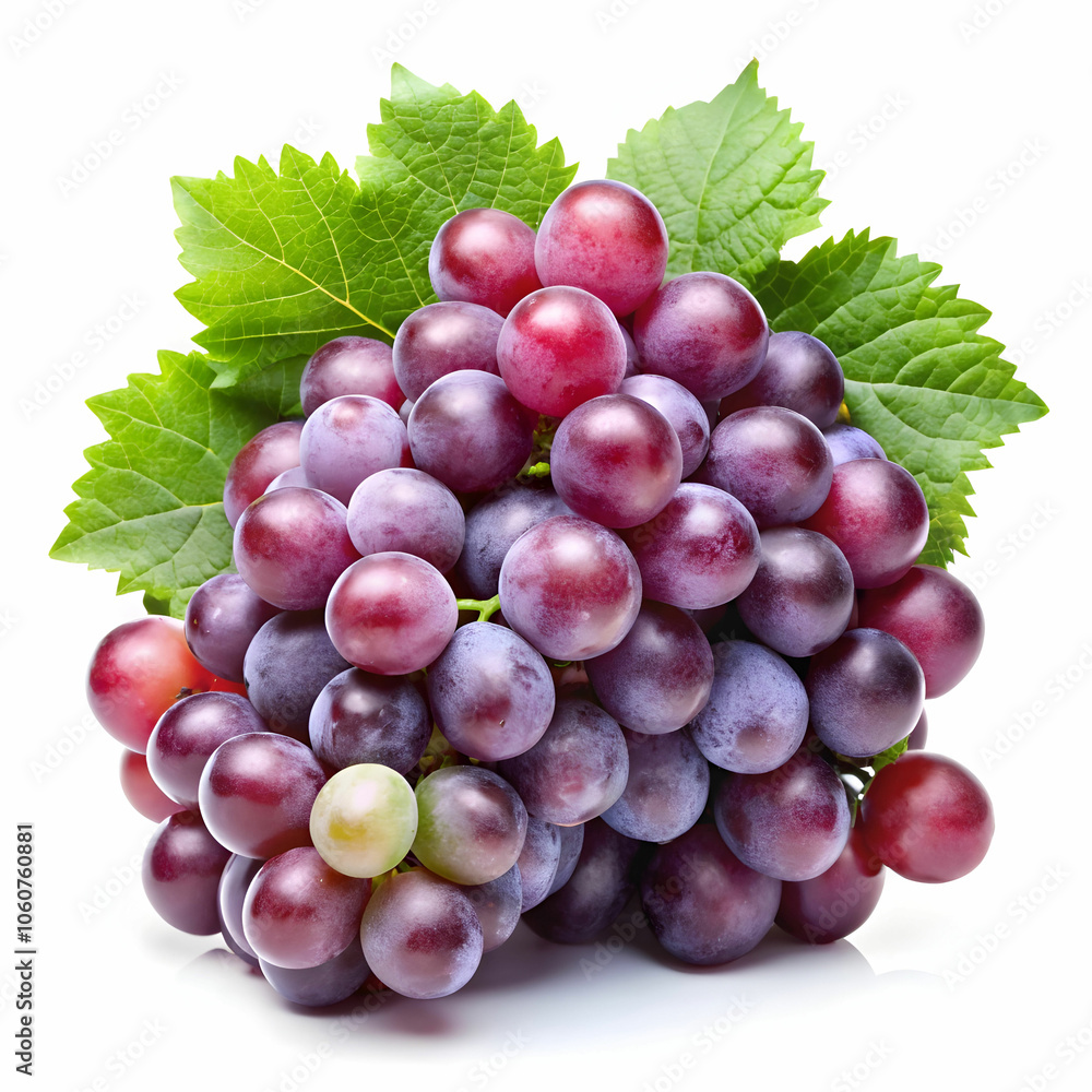 Fototapeta premium grapes in white background