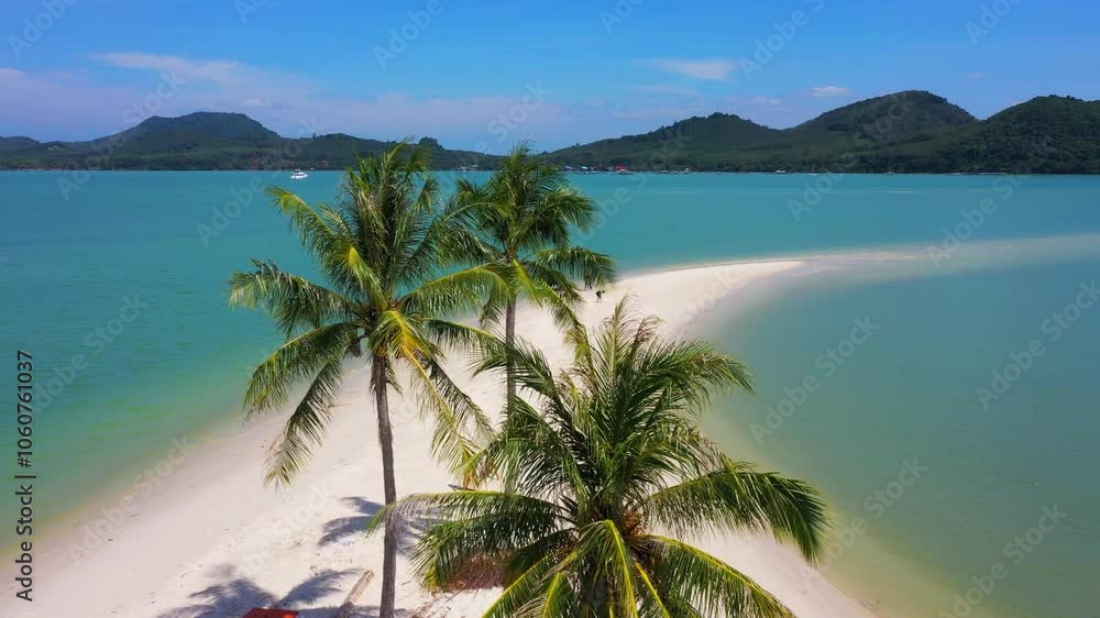 View of the sandy beach and sea at Laem Hat on Yao Yai island or Koh Yao Yai, Andaman Sea, Phang Nga Province, Thailand, Asia View of the sandy beach and sea at Laem Hat on Yao Yai island or Koh Yao Yai, Andaman Sea, Phang Nga Province, Thailand, Asia
