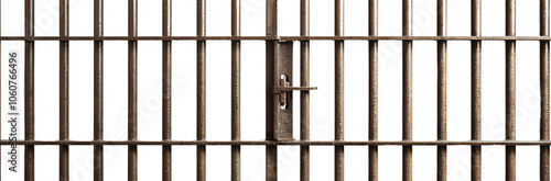 Prison bars transparent background for digital design and illustration photo