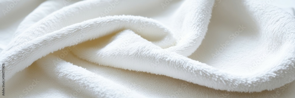 Soft white towels, folded neatly, close-up texture, cotton fabric, fluffy material, clean and fresh, spa atmosphere, minimalist composition, bright lighting, crisp details, serene mood, hygiene concep Soft white towels, folded neatly, close-up texture, cotton fabric, fluffy material, clean and fresh, spa atmosphere, minimalist composition, bright lighting, crisp details, serene mood, hygiene concep