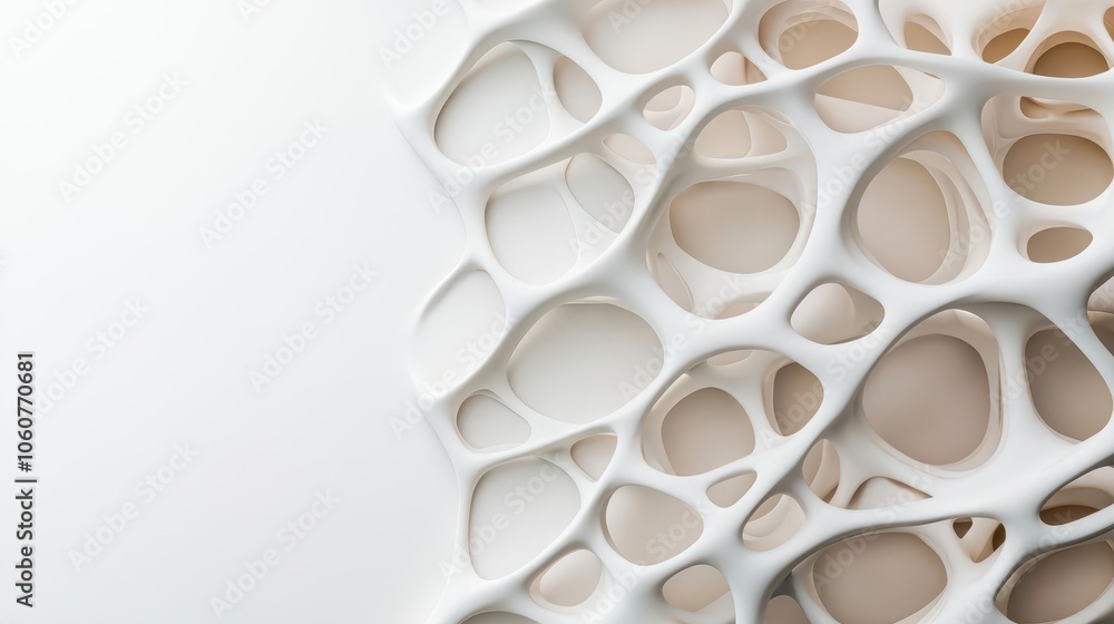 Abstract white structure, modern urban feel, 3D illustration Abstract white structure, modern urban feel, 3D illustration
