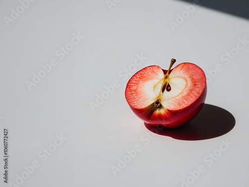 Crisp Red Apple Slice for Healthy Eating. photo