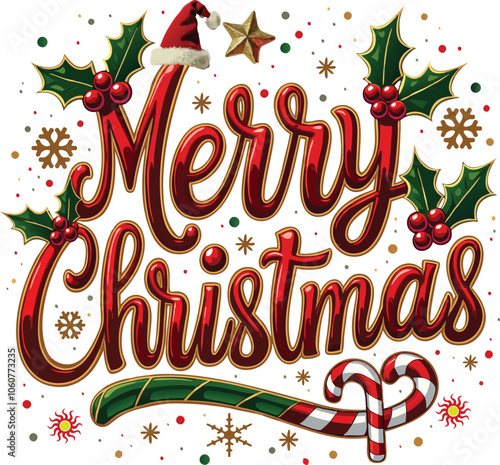 Add charm to your holiday with this Merry Christmas art! Ideal for festive gatherings and online sharing.