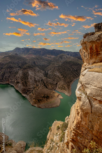 Türkiye, Siirt province; Perforated stone, Botan valley. photo