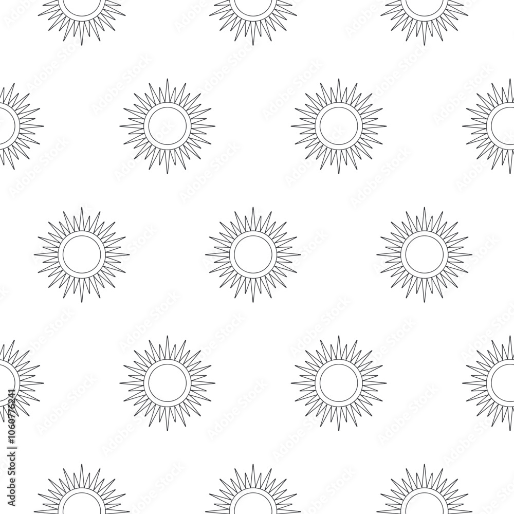 sun seamless pattern background design sun seamless pattern background design