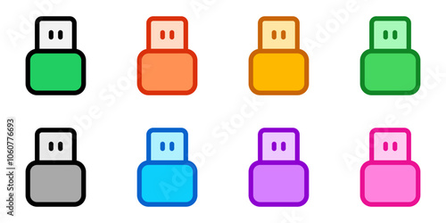 Editable vector usb plug icon. Part of a big icon set family. Perfect for web and app interfaces, presentations, infographics, etc
