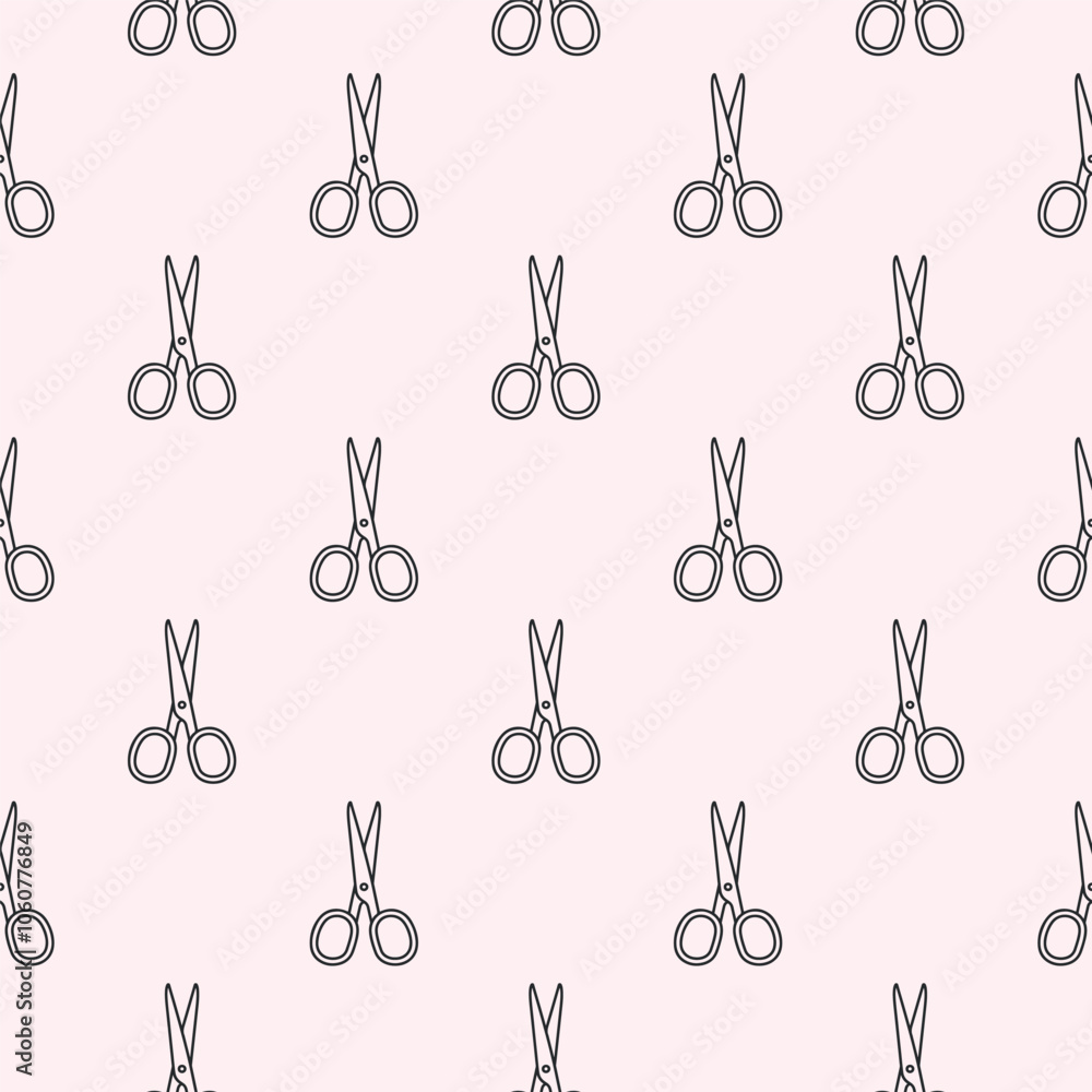 scissors seamless pattern background, vector repeated pattern design scissors seamless pattern background, vector repeated pattern design