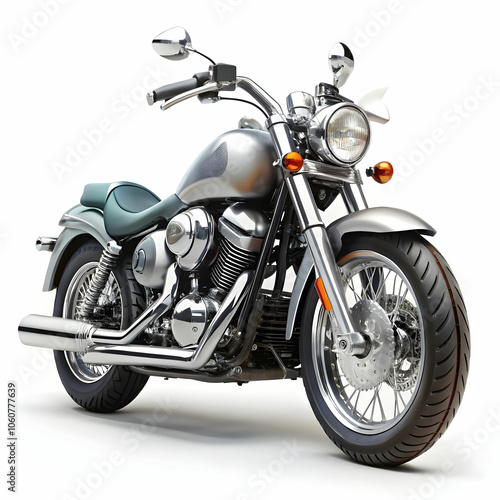 heavy bike in white background