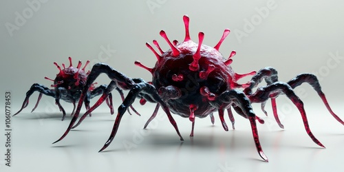 A 3D picture of an adeno-associated virus (AAV). photo