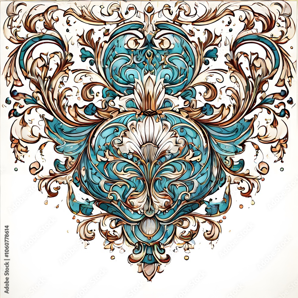 concept painting design object on white background concept painting design object on white background