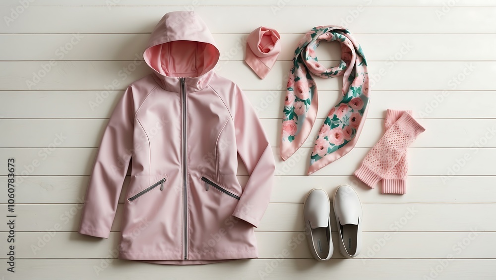 Spring Outfit with Light Pink Jacket