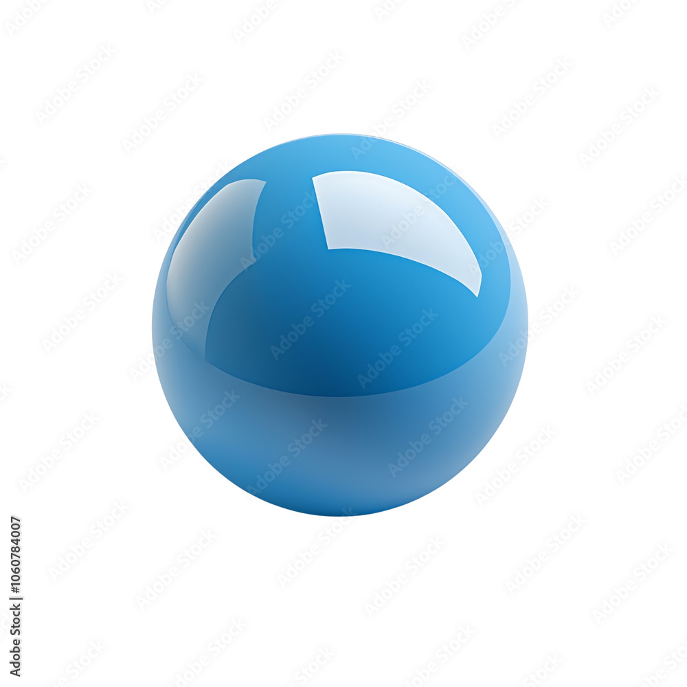 Glossy blue sphere on a white isolated background. transparent background Glossy blue sphere on a white isolated background. transparent background
