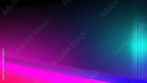 Abstract colorful light on black background.