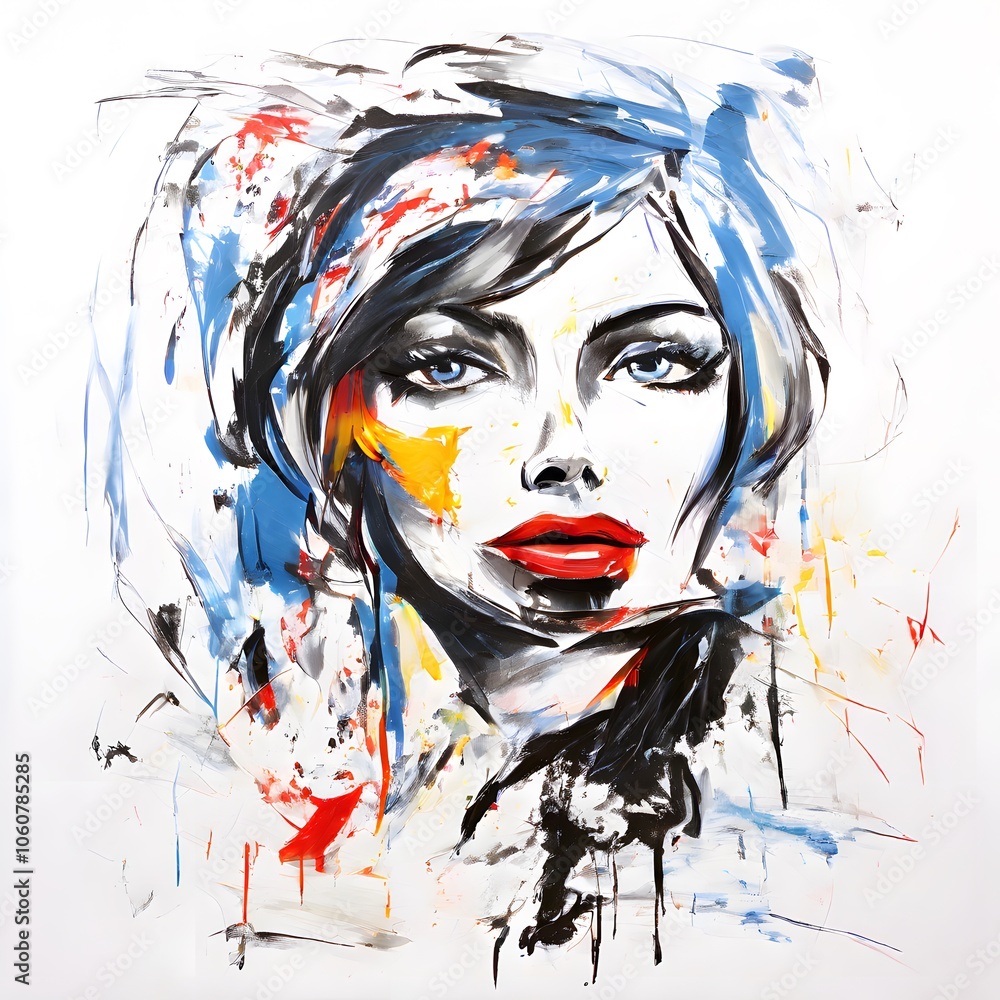 Naklejka premium concept painting design object on white background