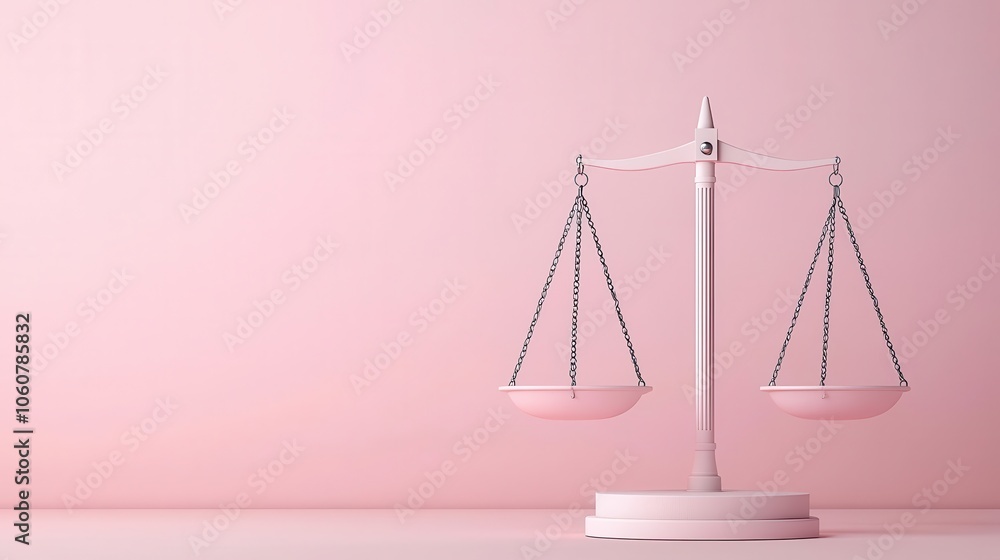 Creative abstract of balancing scales, representing hormonal equilibrium during perimenopause, pastel tones Creative abstract of balancing scales, representing hormonal equilibrium during perimenopause, pastel tones