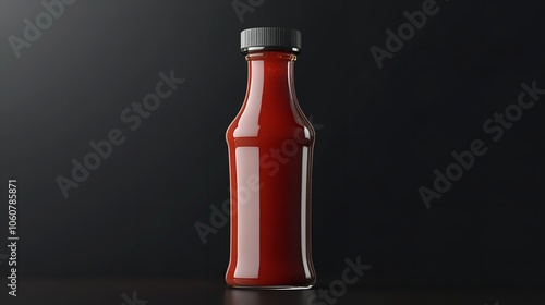  Hot chili sauce bottle isolate on transparency background photo