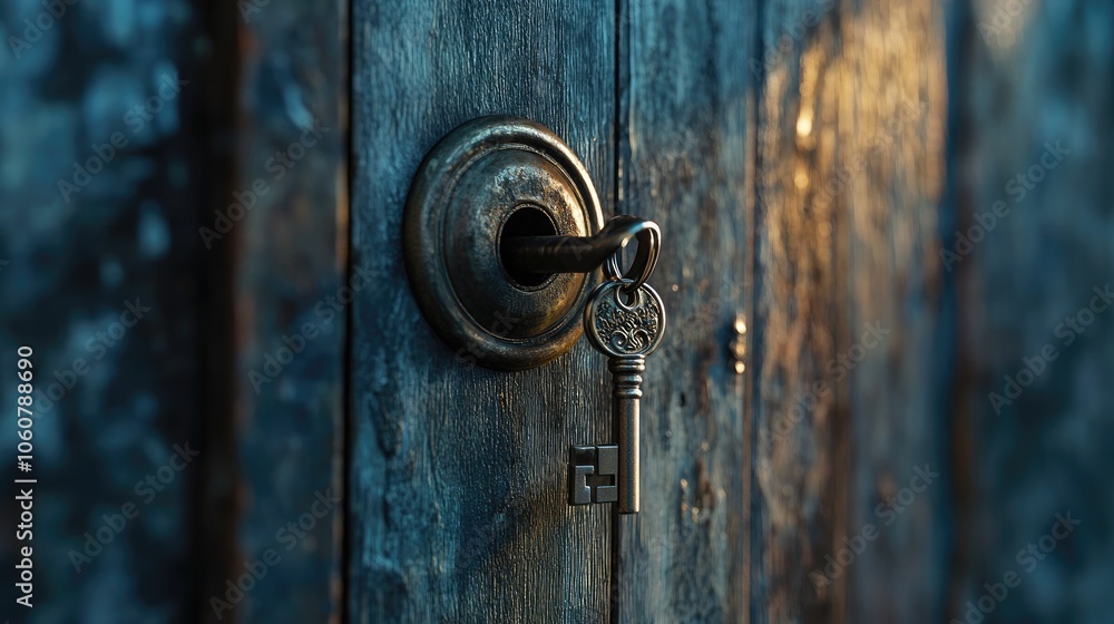 Symbol of the house and stick the key in the keyhole. Symbol of the house and stick the key in the keyhole.