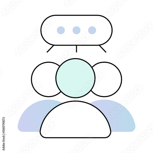 Two Figures with Down Arrow Representing Orientation and Training. New Hire and Integration