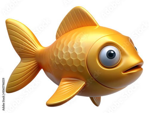 Golden Fish with Big Eyes, generative Ai