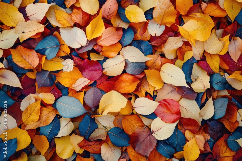 A pile of leaves lying on the ground, possibly after a fall or storm A pile of leaves lying on the ground, possibly after a fall or storm