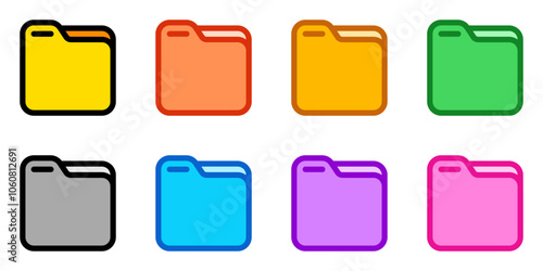 Editable vector file folder archive icon. Part of a big icon set family. Perfect for web and app interfaces, presentations, infographics, etc