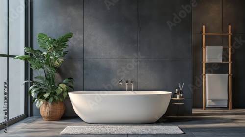 Minimal design interior of modern contemporary bathroom. architecture modern bathroom. Ultra realistic. Photorealistic hypermaximalist advertising photography hyper realistic fine detail