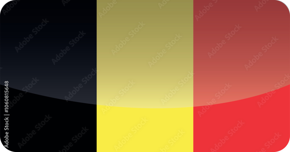 Fototapeta premium National flag of Belgium.Vector illustration