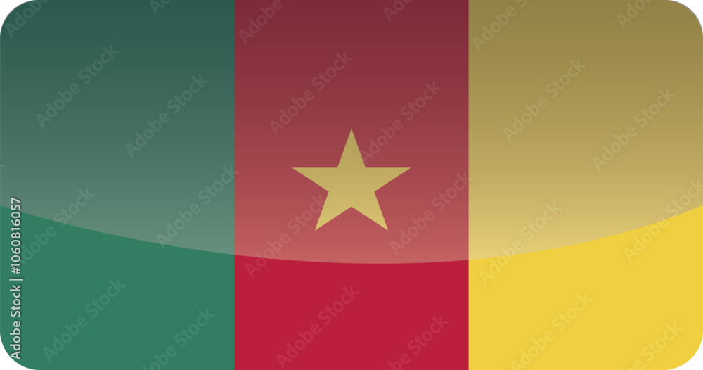 National flag of Cameroon.Vector illustration National flag of Cameroon.Vector illustration