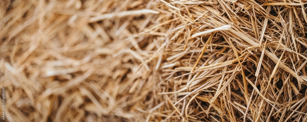 Close-up of dry straw texture, natural background with soft hues. Close-up of dry straw texture, natural background with soft hues.