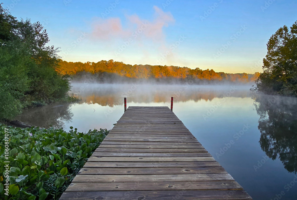 Foggy Reflections on the RIver Foggy Reflections on the RIver