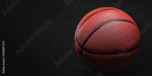 Basketball Close up on Black Background photo