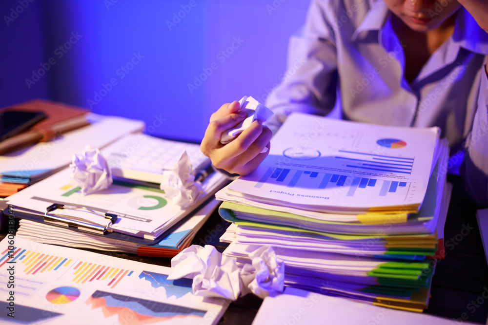 custom made wallpaper toronto digitalAsian woman diligently works overtime, managing a heavy workload with focus and determination. Despite the challenges, her commitment shines through as she strives and meets her deadlines.