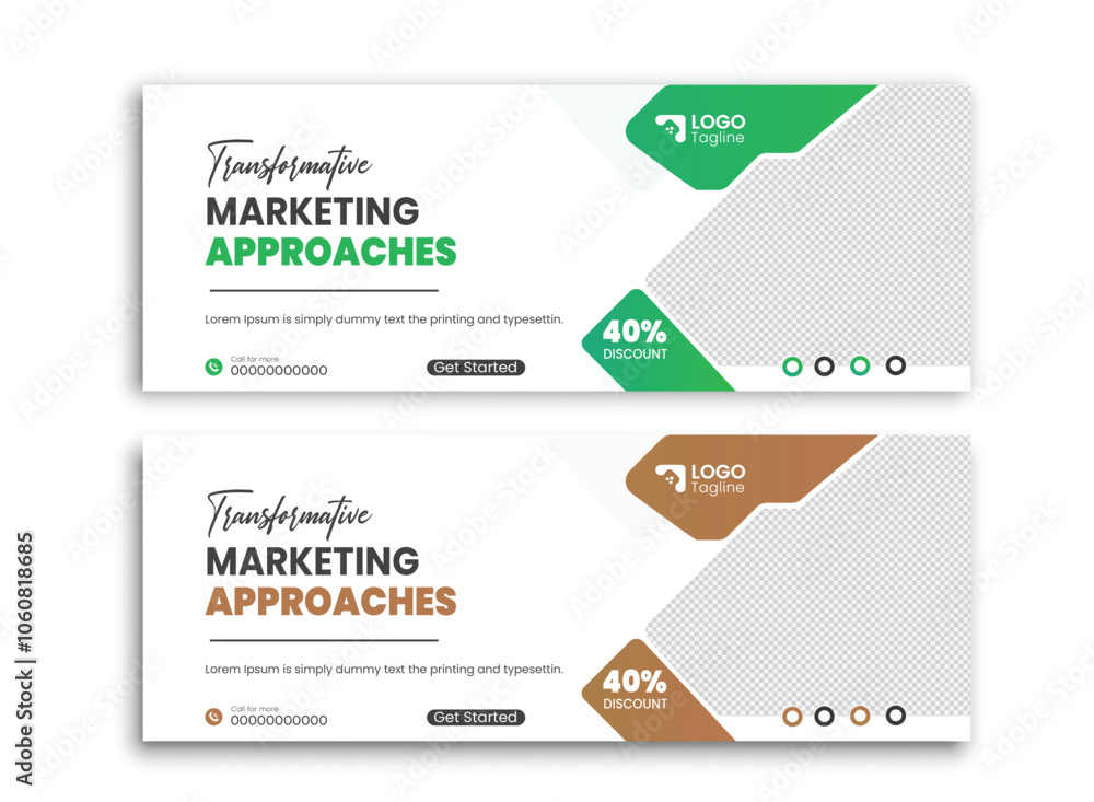 Web banner template or cover design Web banner template or cover design