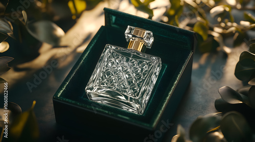 Elegant Perfume Bottle in Velvet Gift Box