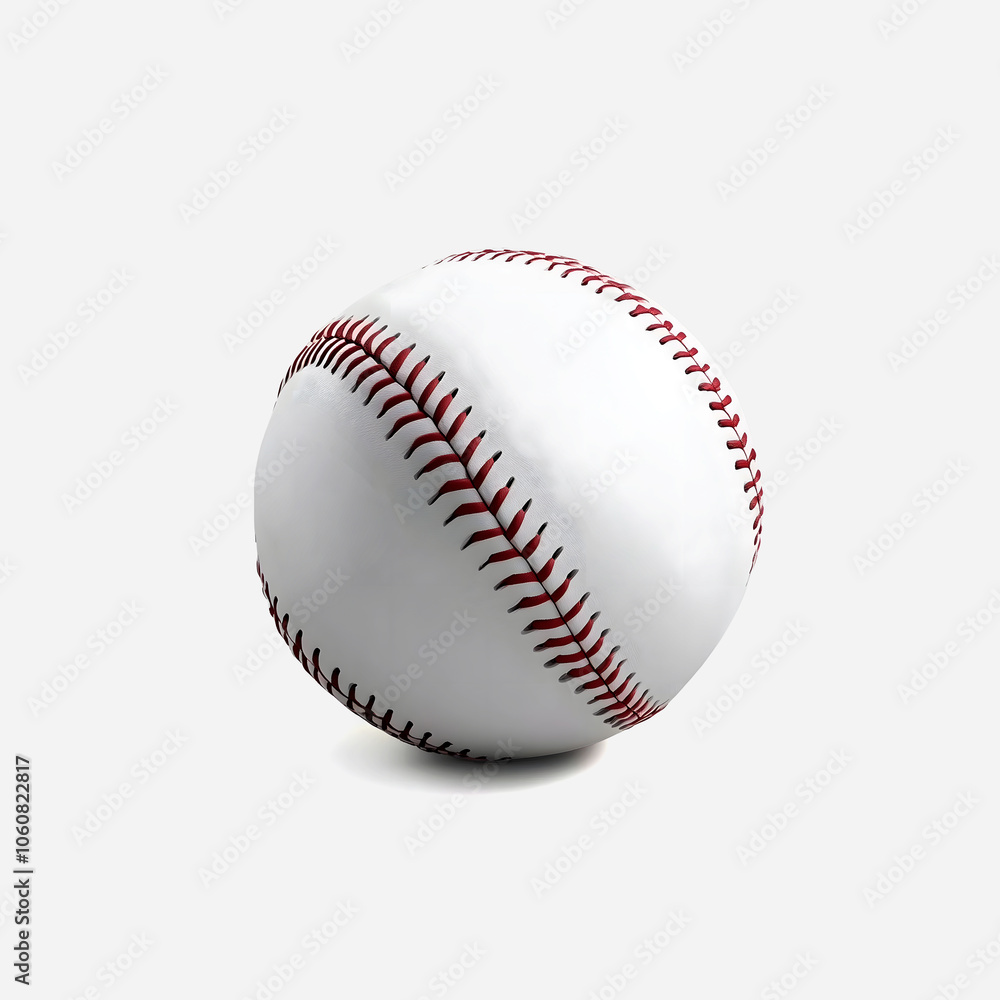 3D Mockup Render clean baseball or softball isolated 3D Mockup Render clean baseball or softball isolated