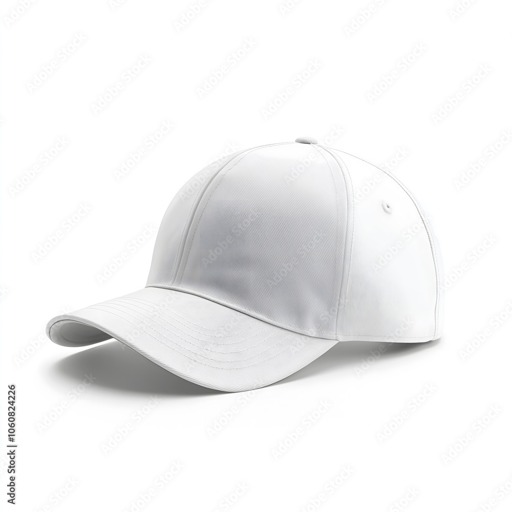 Mockup White unmarked cap Mockup White unmarked cap