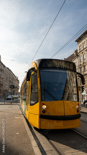 tram in the city of budapest- Hungary