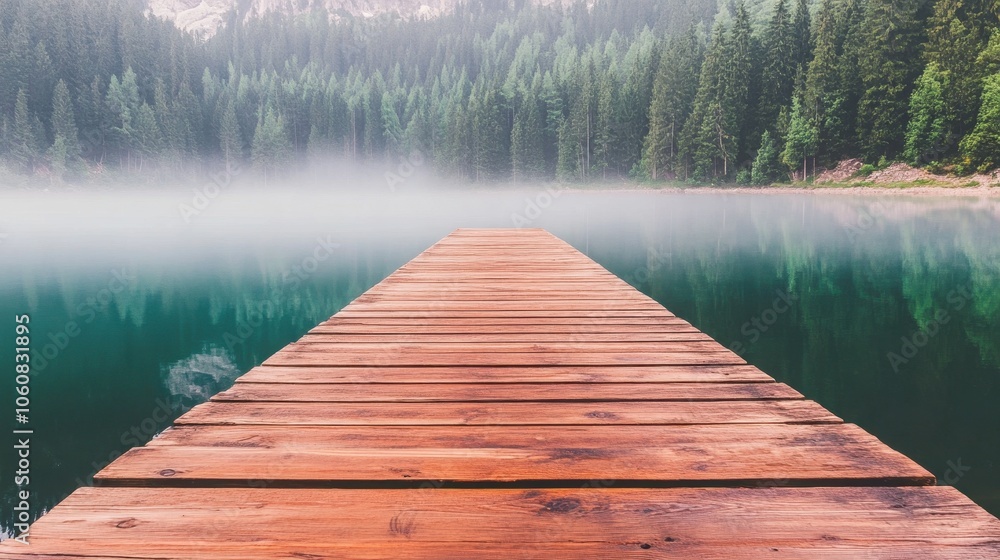 Serene Wilderness Reflected in Tranquil Mountain Lake Serene Wilderness Reflected in Tranquil Mountain Lake