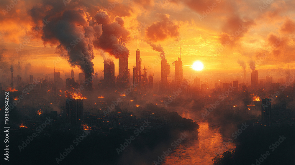 climate change and global warming with Antarctica melting and drought background high temperature climate change and global warming with Antarctica melting and drought background high temperature