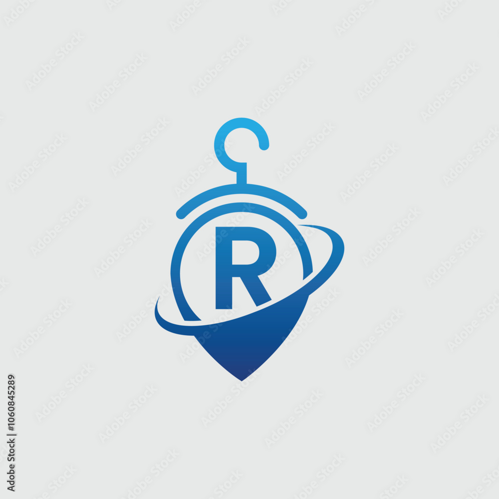 Abstract Fashion Symbol With Letter R Logo Abstract Fashion Symbol With Letter R Logo