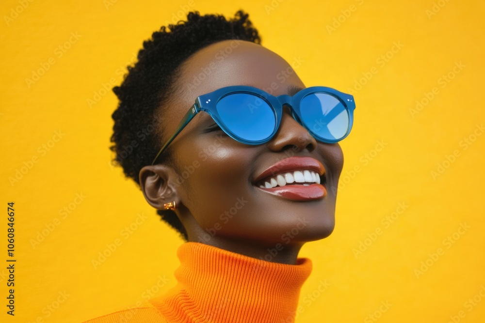 A woman wearing sunglasses and turtle neck sweater, casual outfit for everyday use A woman wearing sunglasses and turtle neck sweater, casual outfit for everyday use