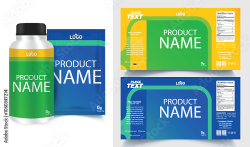  label design, soft drink bottle label design. Soda can vector. Energy drink label design. Orange flavor fruit juice label template design