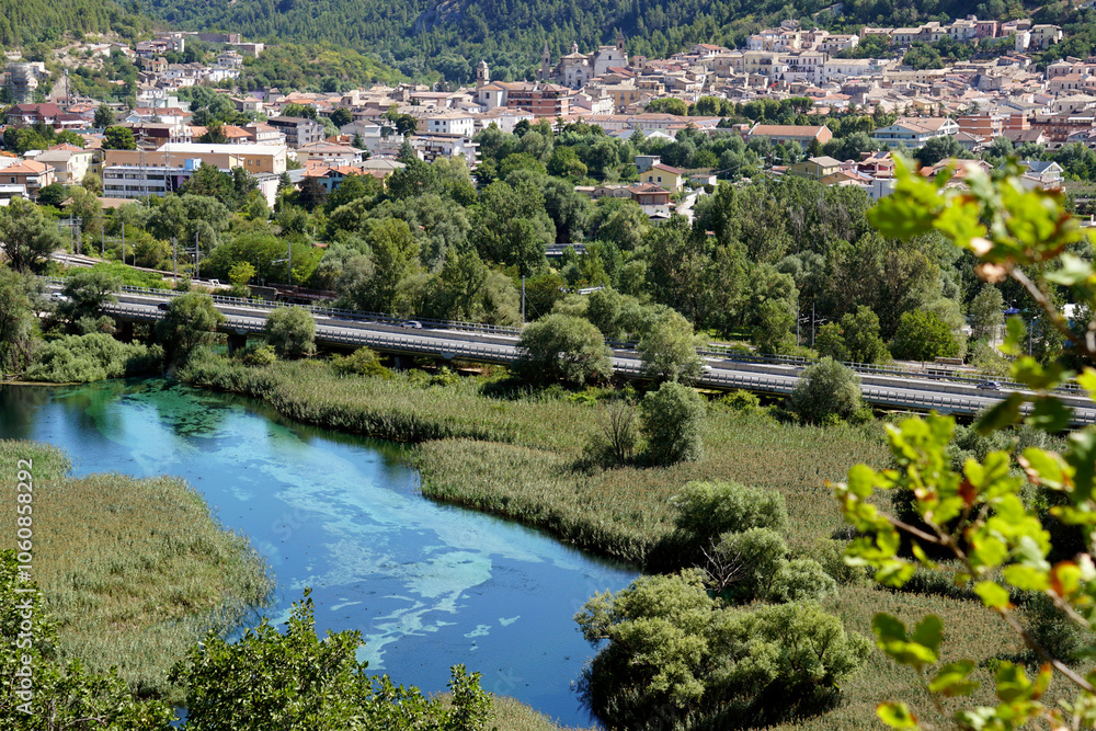 Fototapeta premium Riserva naturale sorgenti del Pescara, Popoli Terme